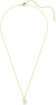 Swarovski Zwaan Hanger Ketting - Dames - Accessoires - Wit - Maat: ONE Size Zijde