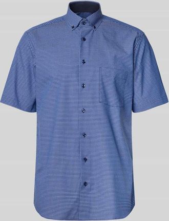 Eterna Modern Fit Business-Hemd mit Knopfleiste in Marine, Gr&ouml;&szlig;e 44