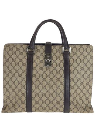 Gucci Gg Supreme Briefcase (Authentic Pre-Loved)