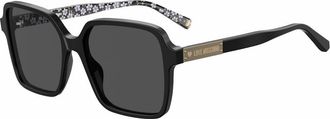 Love Moschino Womens Sunglasses Floral Temples - Black - One Size