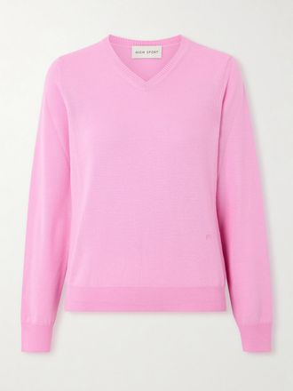 High Sport Pullover In Lana Billie - Rosa
