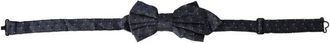 Dolce & Gabbana Marineblauw patroon zijden vlinderdas - Heren - Accessoires - Blauw - ONE Size - Accessoires