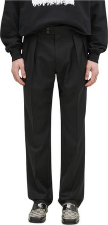 Paul Smith Rechte broek - Heren - Straight fit broeken - Zwart - W36 - Wol - Broeken