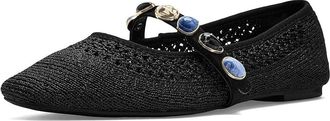 Kenneth Cole Zeta Stones Womens Dress Flat Shoes Black Knit : 9.5 M, Synthetic