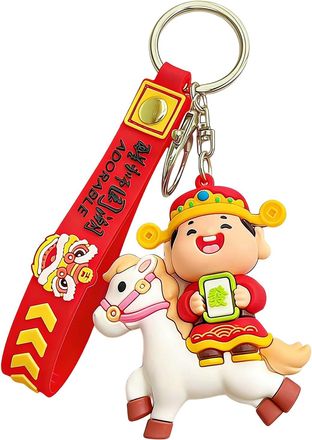 Generic Horse Keychains for Women | 2026 Chinese New Year Ornament - Chinese New Year Bag Keychain - for Health Wealth Good Luck Women Kids Handbag Purse Back