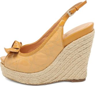 Dior 120 mm sandalen met sleehak en strik - Beige