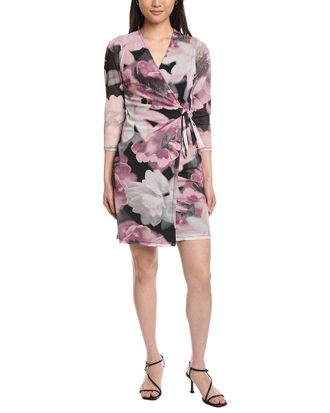 Anne Klein Printed Mesh Sheath Dress