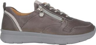 Ganter Wide Sneaker - Dames - Sneakers - Grijs - 40 1/2 EU - Leer - Schoenen