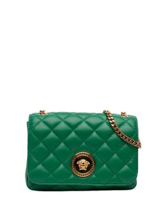 Versace 2010-2025 Small Quilted Nappa Medusa Chain crossbody bag - Green