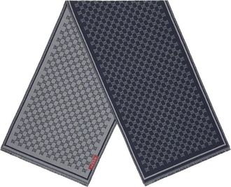 Gucci Gg Jacquard Wool Scarf-Uomo