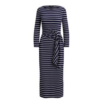 Ralph Lauren Dames, Jurken, Blauw, Maat: S Katoen