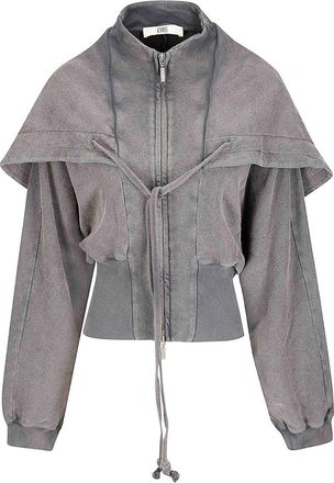Charlotte Knowles Oversized Washed Hoodie With Cinched Waist
