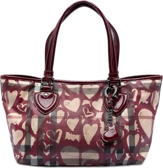 Burberry Pre-owned Burberry House Check Coated Canvas Hearts Gracie Tote Ladies 4Y8M0T93RPSQNVZQ