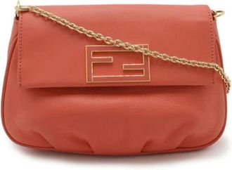 Fendi Pre-owned Cross Body Bags, female, Pink, Size: ONE SIZE Pre-owned Vintage Cross Body Bag