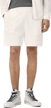John Varvatos Marvin Mesh Sweater Shorts in White at Nordstrom, Size Xx-Large