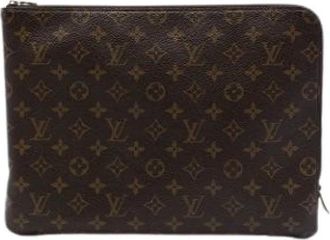 Louis Vuitton Pre-owned Etui Voyage MM - Dames - Vintage Clutch - Bruin - ONE Size - Vintage