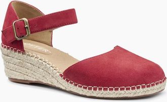 Hotter Womens Pacific II Womens Espadrille Wedges - Red - Size: 4.5
