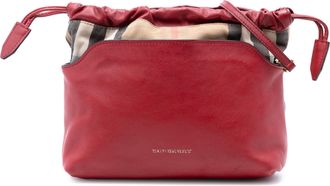 Burberry Pre-owned Womens House Check Canvas And Calfskin Little Crush Crossbody - Brown Leather - One Size