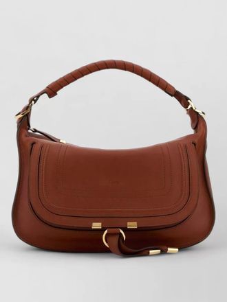 Chlo&eacute; leather marcie small shoulder bag top handle