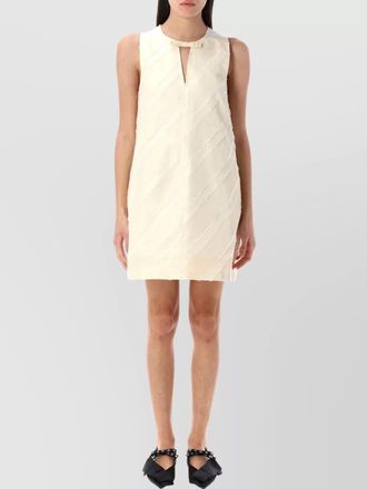 Ganni tafeta mini dress stripes