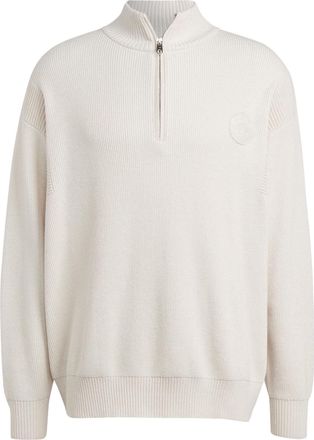 adidas originals Club Knit Half-Zip Sweater Beige IA2480