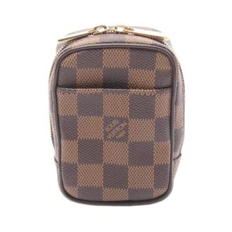 Louis Vuitton Pre-owned Mini Bags, female, Brown, Size: ONE SIZE Pre-owned Etui Okapi PM Damier Leather PVC Pouch