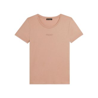 Freddy T-shirt manica corta con dettaglio cut out e strass