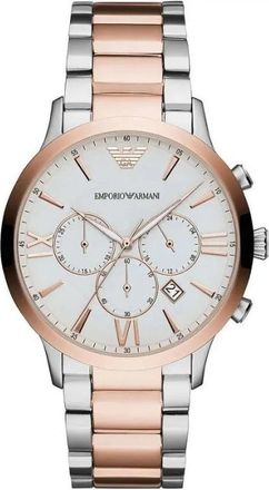 Emporio Armani Elegant tweekleurig herenhorloge - Heren - Horloges - Veelkleurig - ONE Size - Accessoires