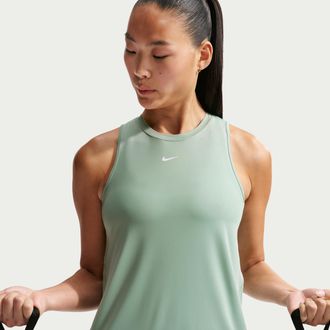 Nike Womens One Classic Dri-FIT Tank Top in Green | FN2808-007