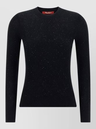 Max Mara marabu knit top crew neck sparkle