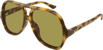Chlo&eacute; Zonnebril - Dames - Zonnebrillen - Bruin - 58 MM - Accessoires