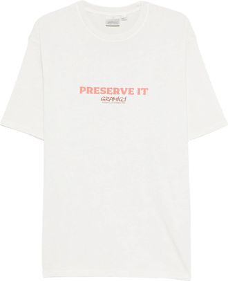 Gramicci Footprints T-Shirt pigmentgef&auml;rbt