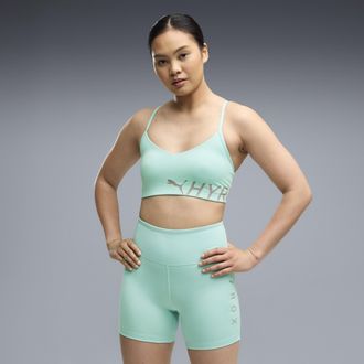Puma Reggiseno sportivo PUMA x HYROX PWRMODE da donna, Abbigliamento, Verde, 3XL