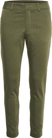 Kaffe Womens Cropped Length Slim Fit Mid Rise Regular Waist Trousers Pants, Forest Night, 16