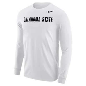 Nike Oklahoma State Cowboys Nike Mens Football Long-Sleeve T-Shirt in White | M12333P397OKST-WHT