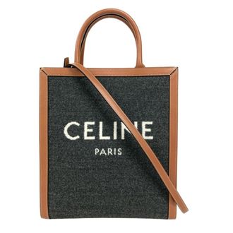 Celine Brown Cotton Leather Tote Bag (Pre-Owned)