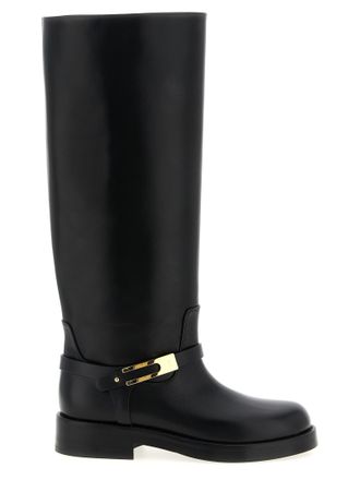 Elisabetta Franchi Womens Logo Strap Boots