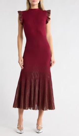Moon River Shimmer Maxi Sweater Dress in Plum at Nordstrom Rack, Size Small