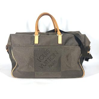 Louis Vuitton Khaki Canvas Boston Bag (Pre-Owned)