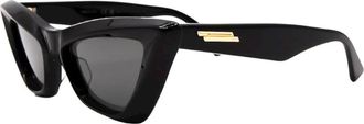 Bottega Veneta Cat-Eye Zonnebril - Heren - Zonnebrillen - Zwart - 53 MM - Accessoires