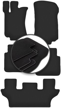 OEM Alfombrillas Premium Para Mercedes R251 / V251 7 Plazas (2005-2013)