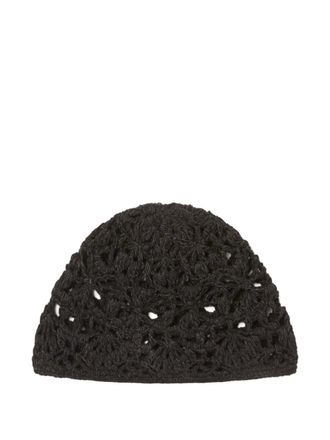 Alanui the sound of the sea beanie hat - Black