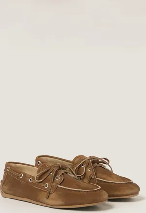 Miu Miu Faded unlined suede loafers