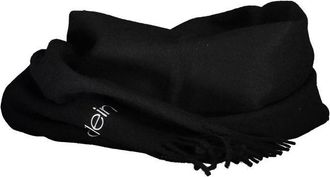 Calvin Klein Acrylic Ribbed Scarf Set - Black