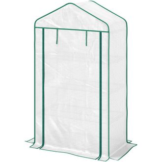 OEM Invernadero De Jard&iacute;n, Invernadero De Balc&oacute;n, Invernadero De 4 Niveles, 90 X 49 X 160 Cm, Acero Galvanizado, Cubierta De Pe De Alta Densidad Extra&iacute;ble