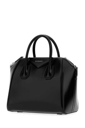 Givenchy Womens Black Leather Small Antigona Handbag Clutch