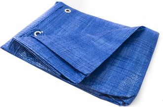 Trade Shop Trade Shop - Cubierta De Lona Con Ojales Resistente Al Agua Para Todo Uso 3 4 6 Mt - -6x8 Mt