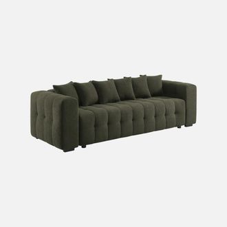 Sweeek Sof&aacute; Cama Con Textura Bucle Y Ba&uacute;l. 3 Plazas