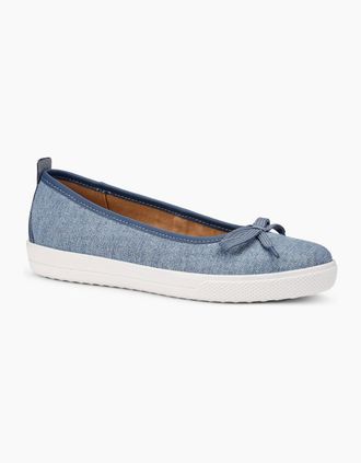Hotter Womens Willa Womens Wide Fit Slip On Shoes - Blue - Size: 7.5