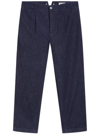 Pence Blue Liam Straight Leg Tailored Pants